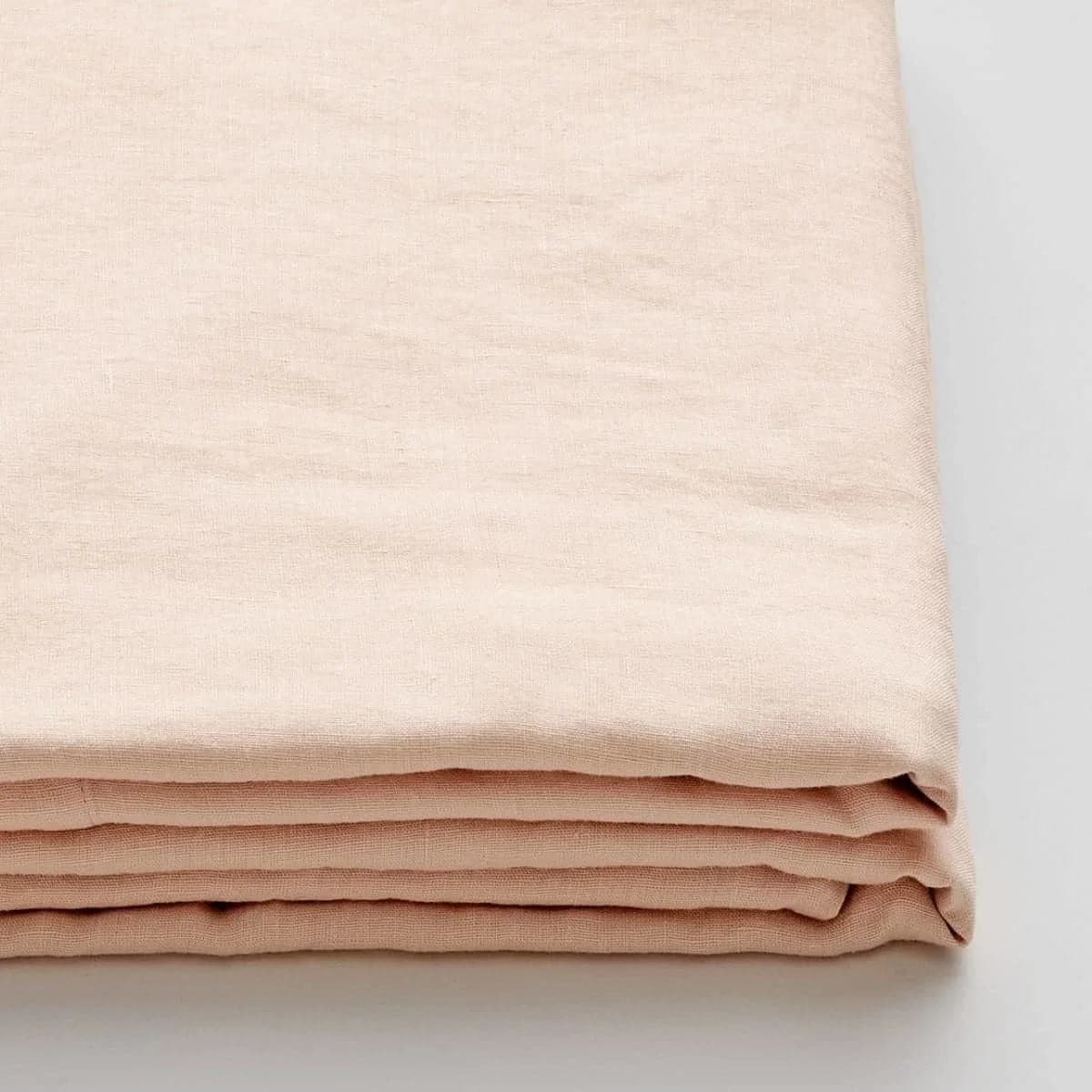 100% Pure Linen Duvet Cover Set - Baby Pink