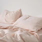 100% Pure Linen Duvet Cover Set - Baby Pink