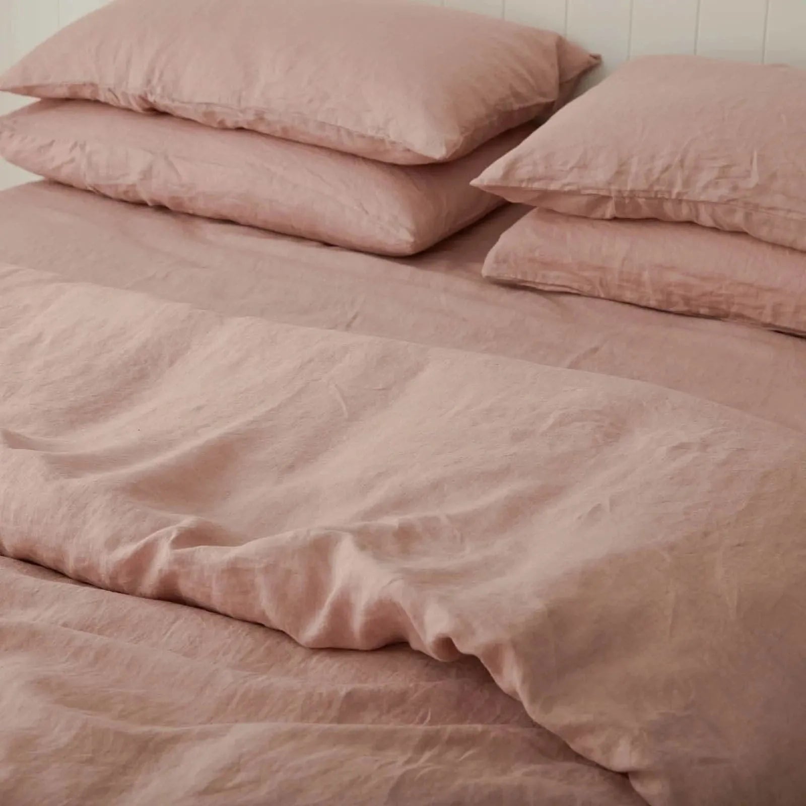 100% Pure Linen Duvet Cover Set - Clay