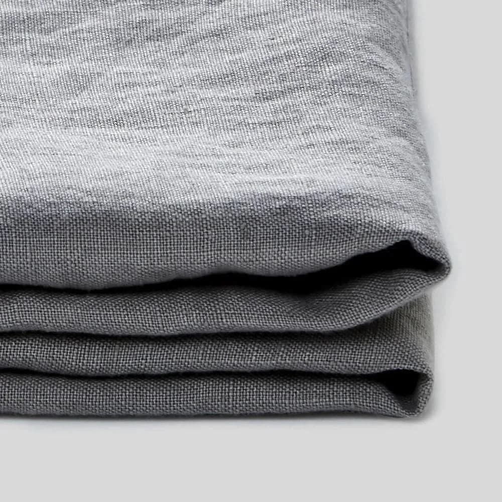 100% Pure Linen Duvet Cover Set - Light Gray - MAIA HOMES