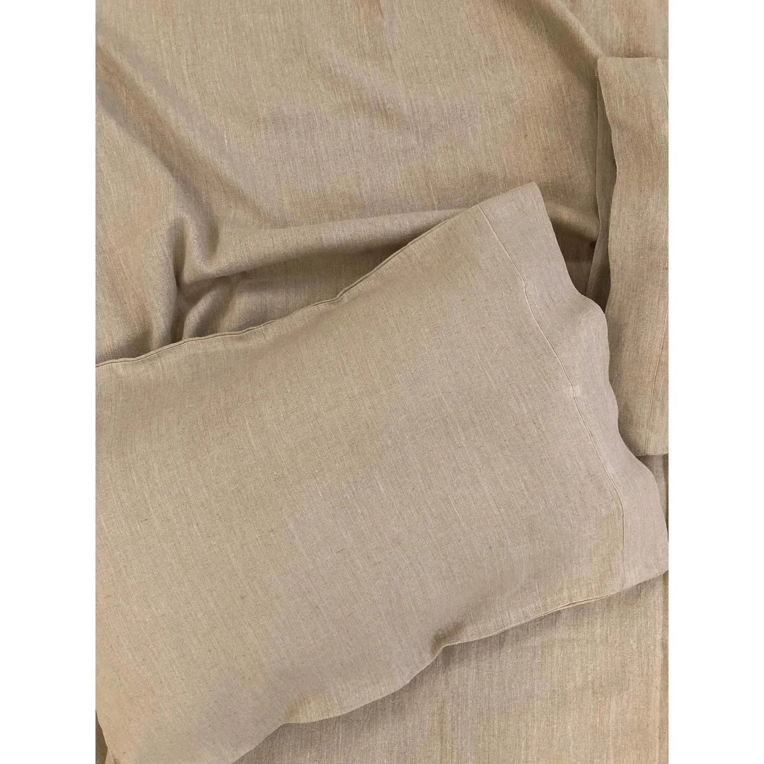 100% Pure Linen Duvet Cover Set - Natural Beige