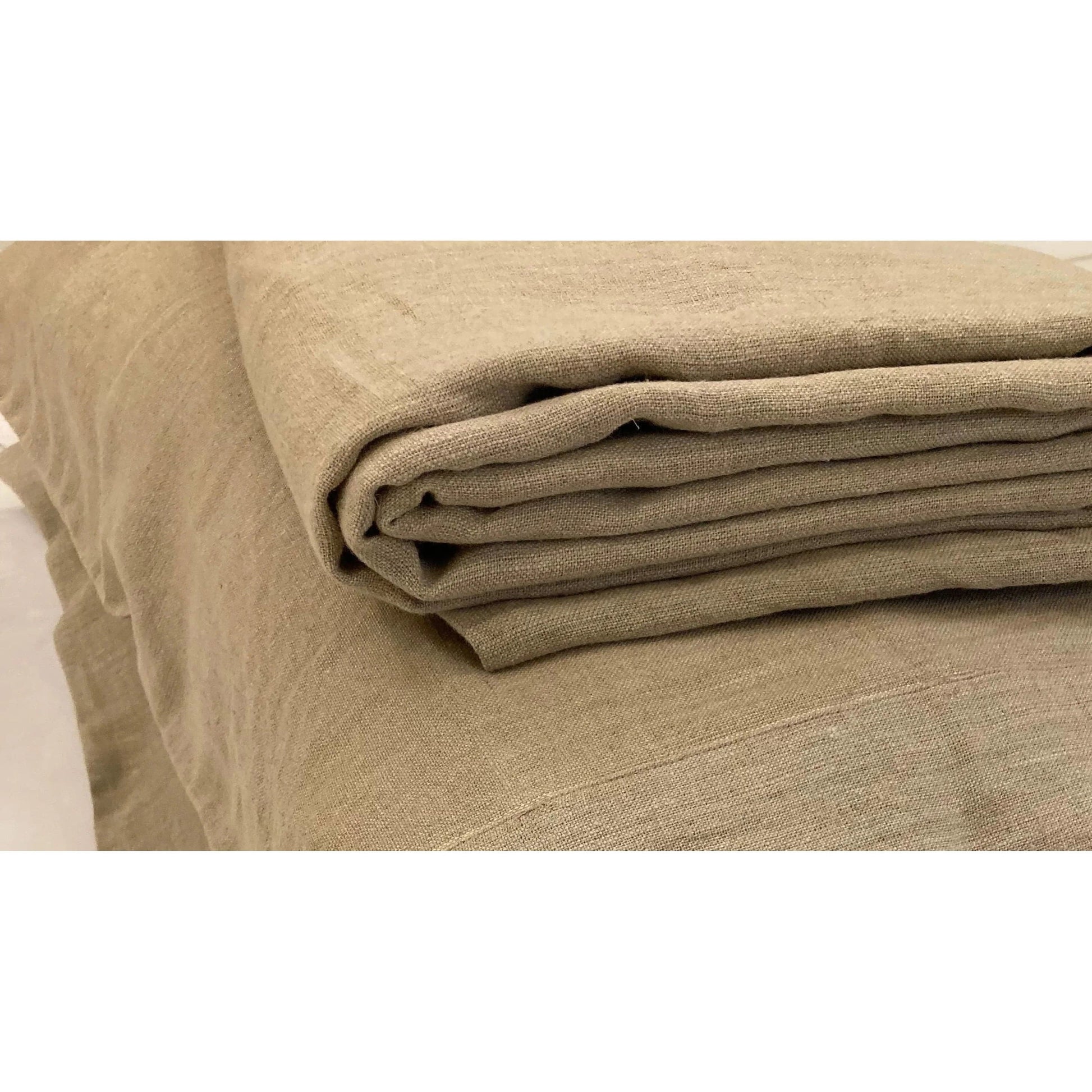 100% Pure Linen Duvet Cover Set - Natural Beige - MAIA HOMES