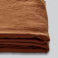 100% Pure Linen Duvet Cover Set - Rust