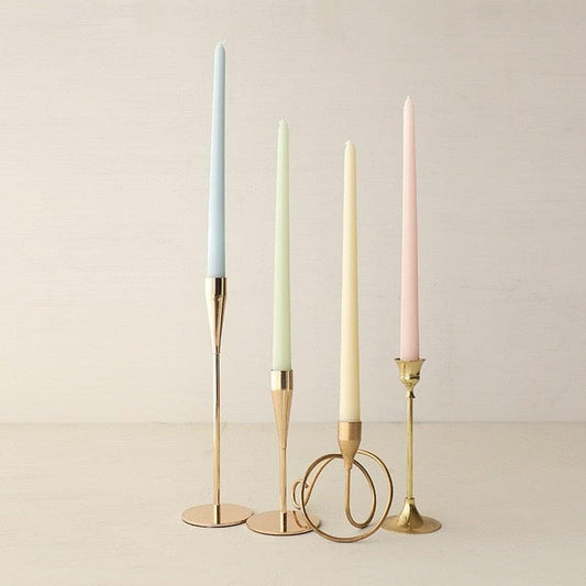 12" Unscented Taper Colored Candles - 4 pcs - MAIA HOMES