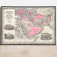 1862 Middle East Vintage Map Poster Print - MAIA HOMES