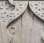 2 Taj Hand Carved Wooden Side Cabinets