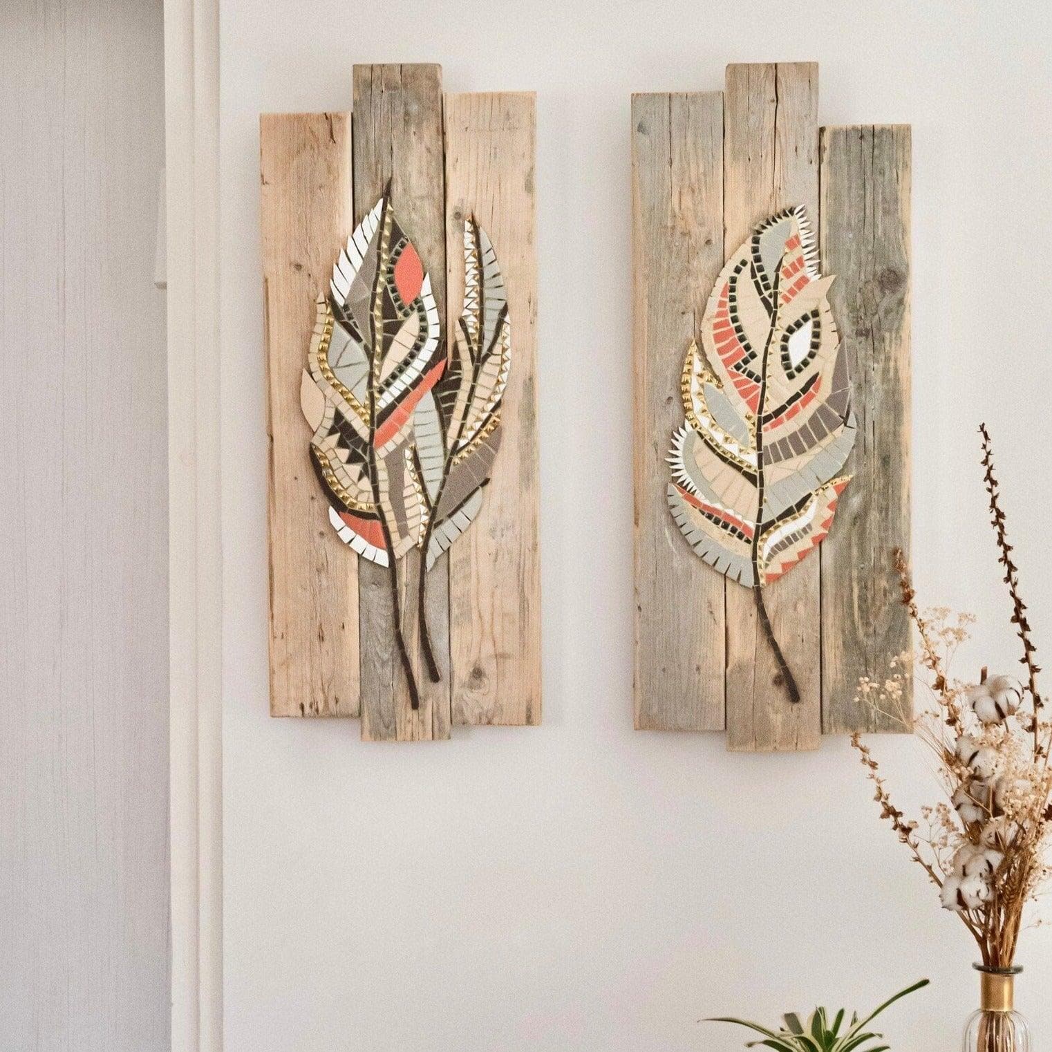 3 pcs Native American Mosaic Wall Art