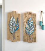 3 pcs Native American Mosaic Wall Art