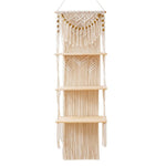 3-Tier Floating Macrame Wall Hanging Shelf