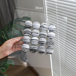 3D Acrylic Ball Wall Transparent Mirror A Black White