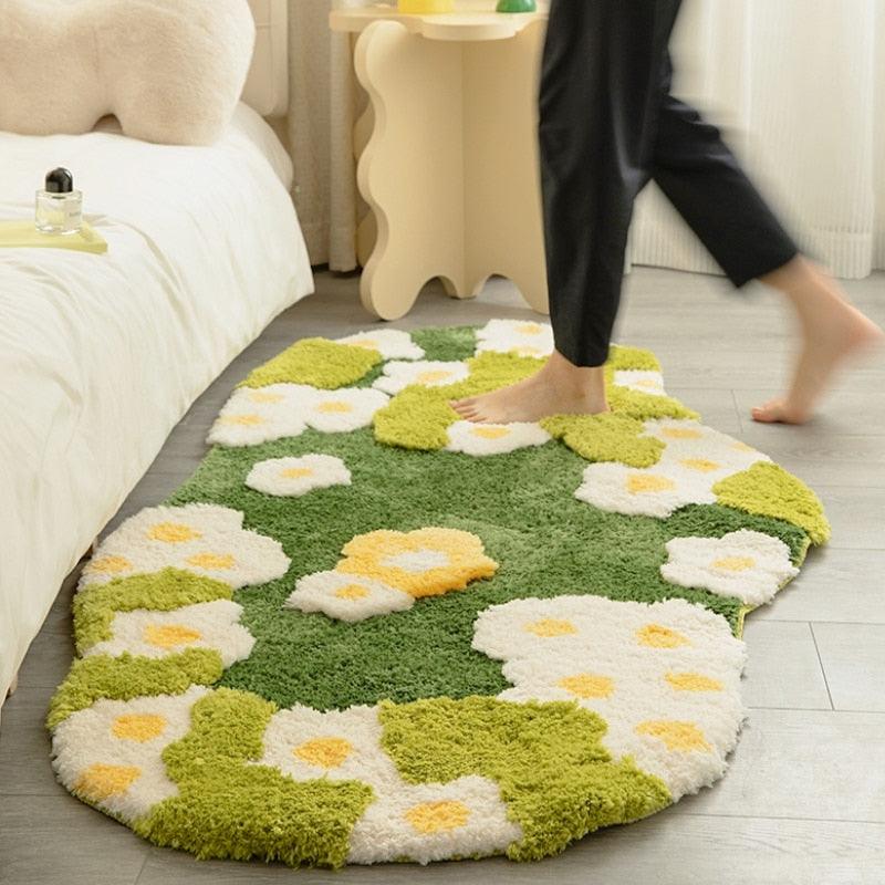 3D Garden Bloom Bath Rug