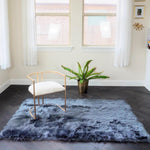 4' x 6' Artificial Wool Faux Fur Rug