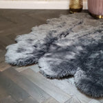 6' x 6' Animal Shape Artificial Wool Faux Fur Rug