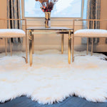 6' x 6' Animal Shape Artificial Wool Faux Fur Rug