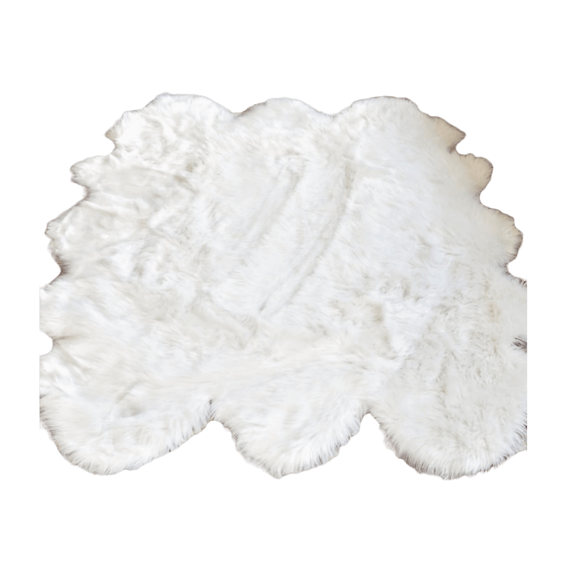 6' x 6' Animal Shape Artificial Wool Faux Fur Rug - MAIA HOMES