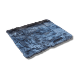 6' x 6' Artificial Wool Fur Rug Charcoal 6' x 6'