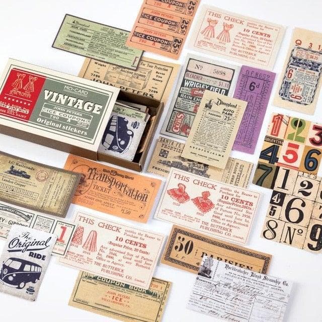 60 pcs Vintage DIY Diary Stickers - MAIA HOMES