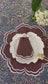Chocolate Embroidered Placemats and Napkins Set