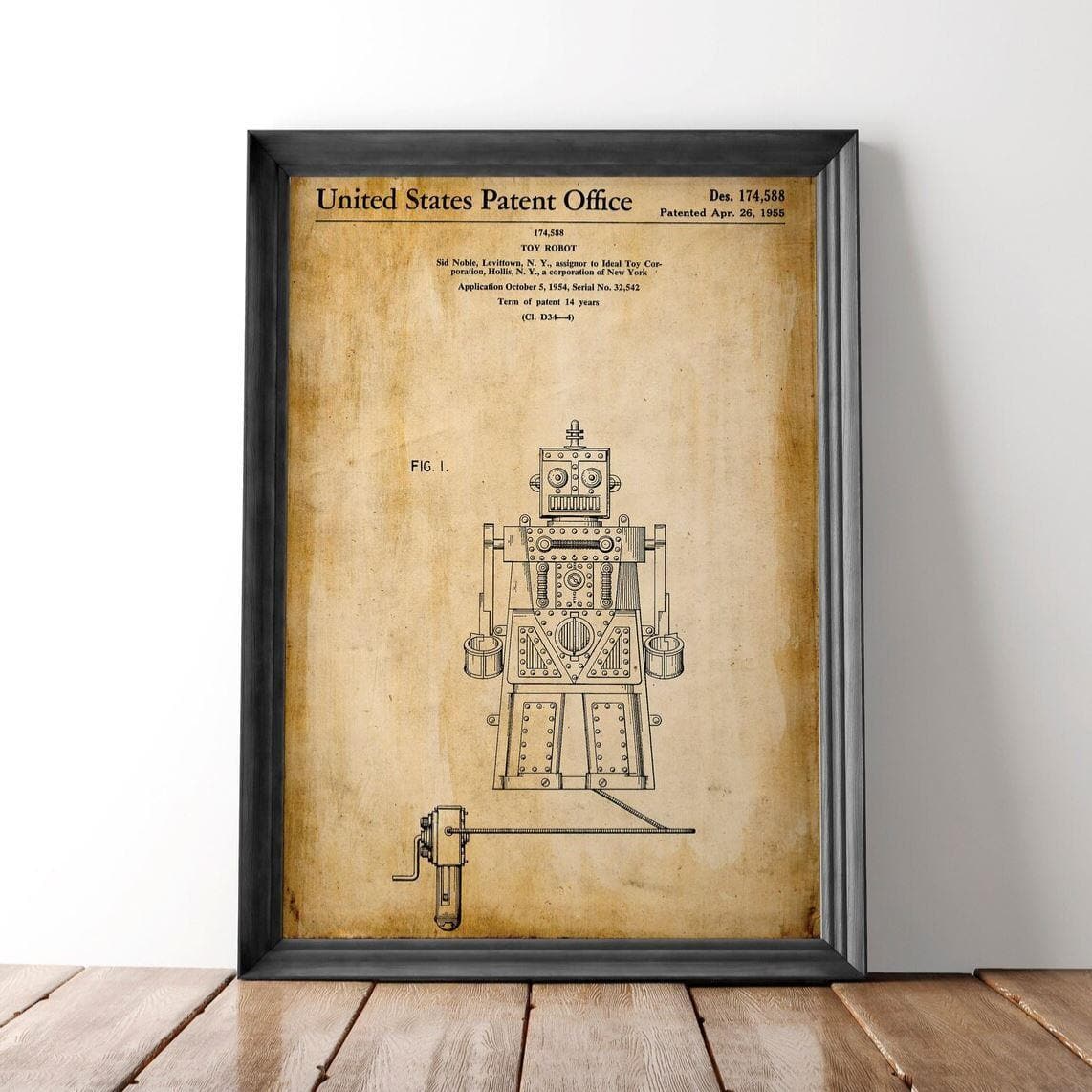 90s Toy Robot Patent Print - MAIA HOMES