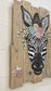 Handcrafted Mosaic Zebra Wall Art