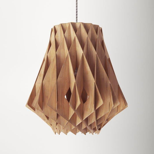 Catherine Geometric Wooden Hanging Pendant Light - MAIA HOMES