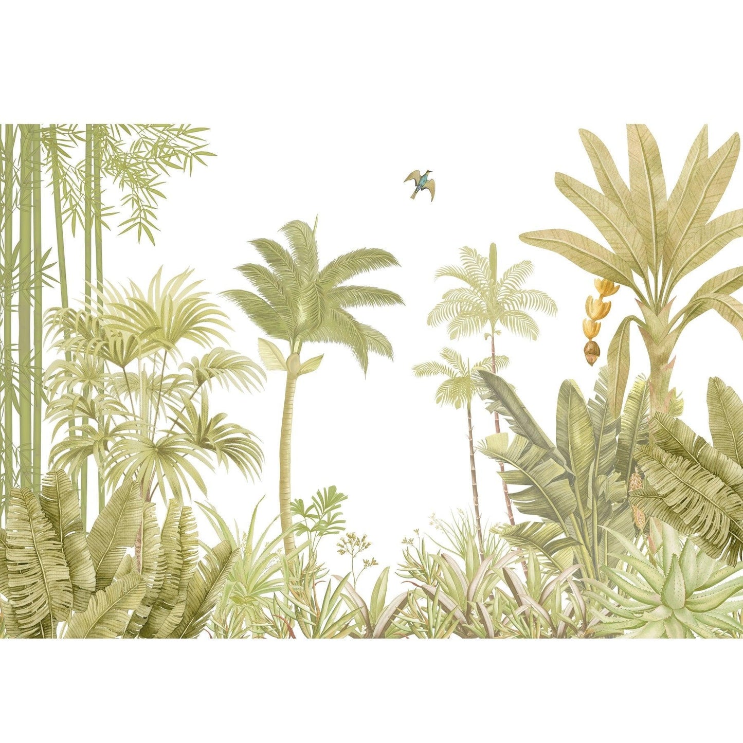 A Jungle Village, Nature Theme Wallpaper