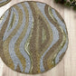 Abstract Sequin and Bead Round Beaded Placemat - MAIA HOMES