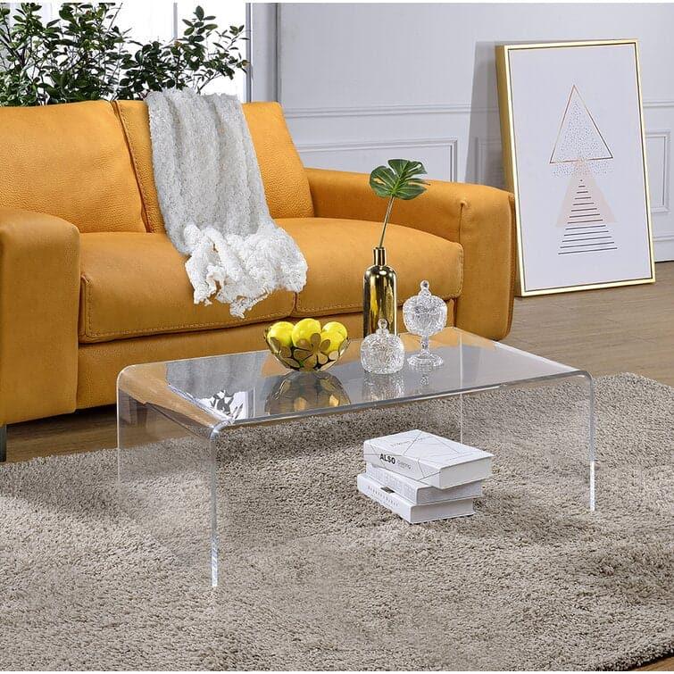 Acrylic Waterfall Sled Coffee Table