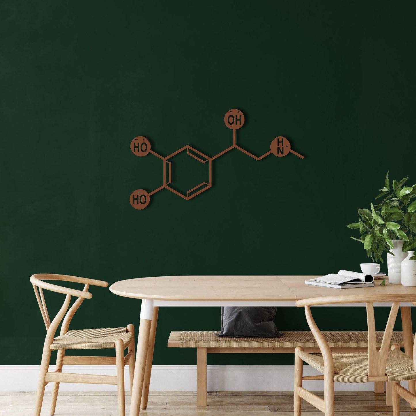 Adrenaline Molecule Metal Wall Art