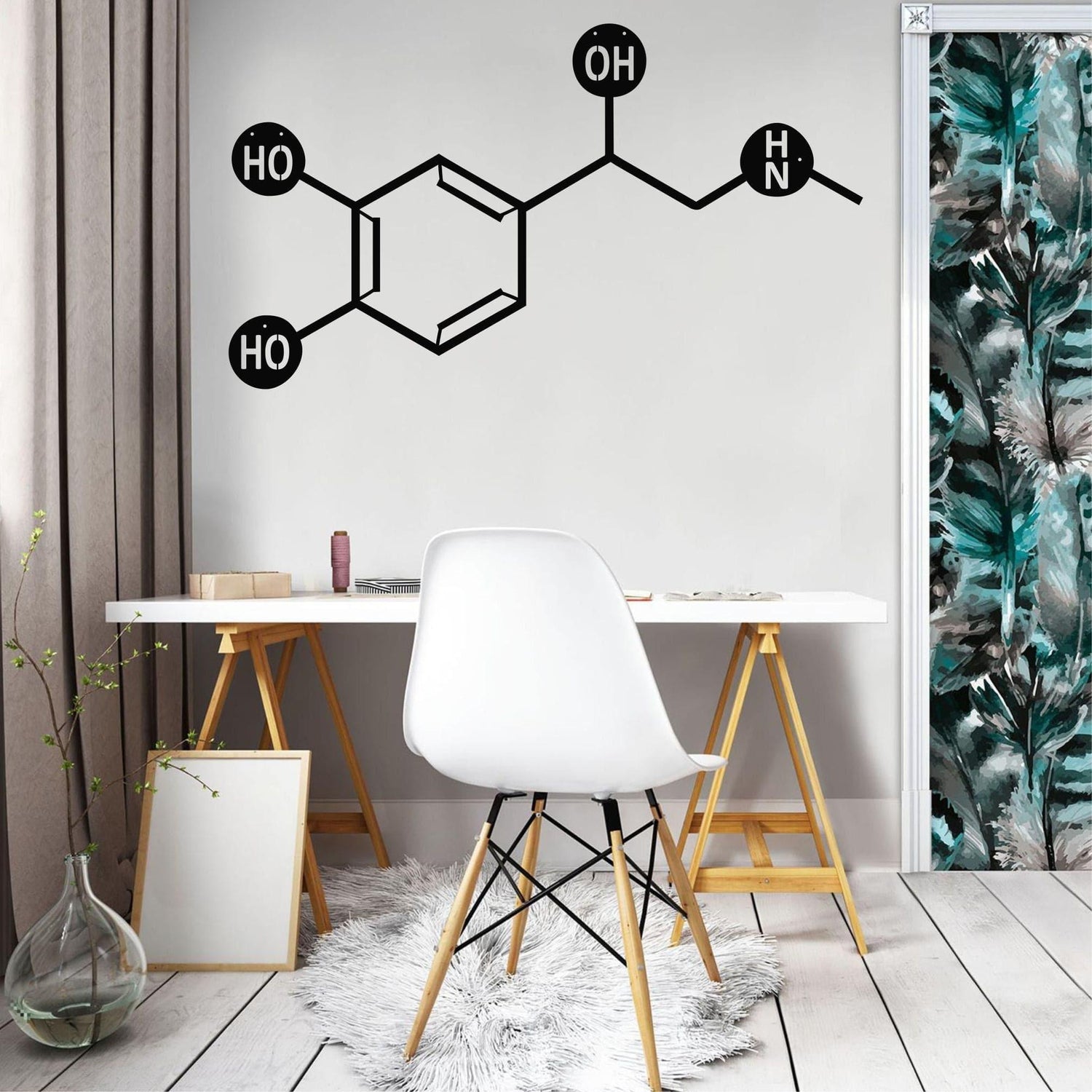 Adrenaline Molecule Metal Wall Art