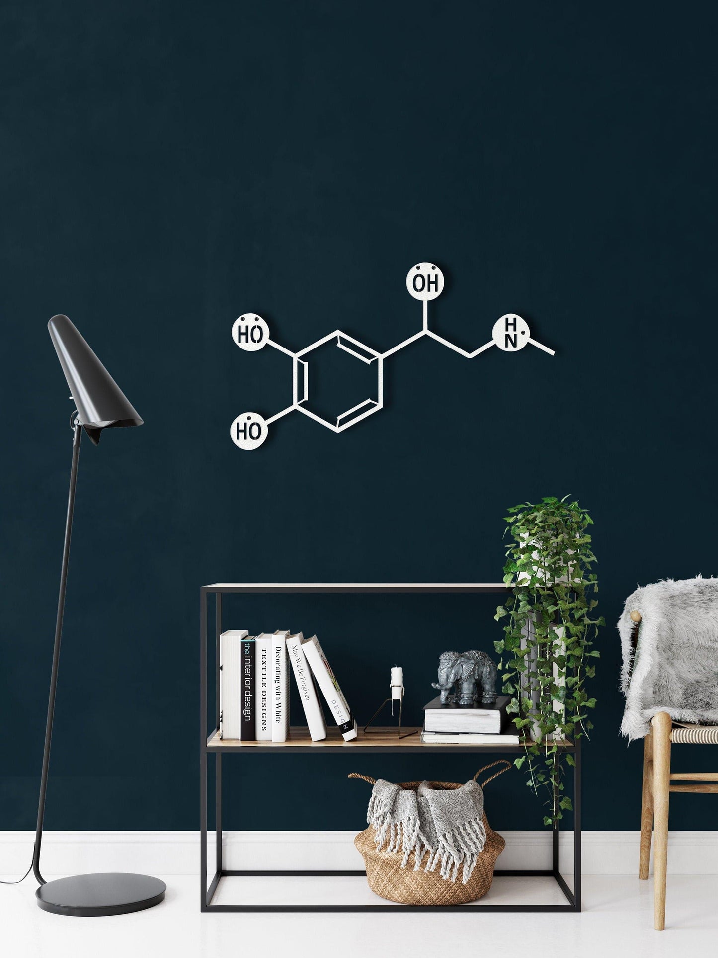 Adrenaline Molecule Metal Wall Art