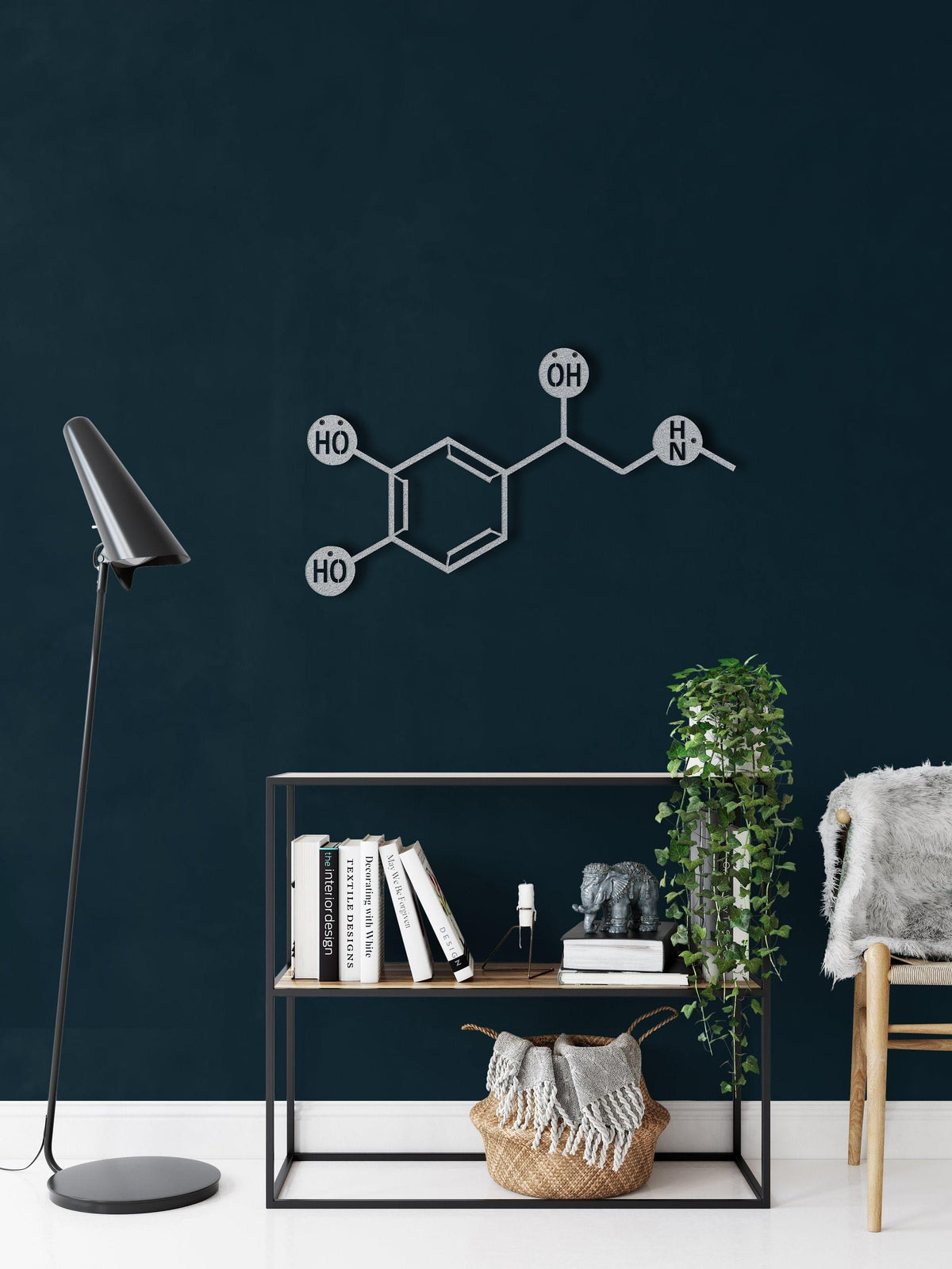 Adrenaline Molecule Metal Wall Art