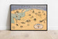 ADSEC in Action from Thames to Rhine in World War 2| Vintage World War 2 Military Map Print - MAIA HOMES