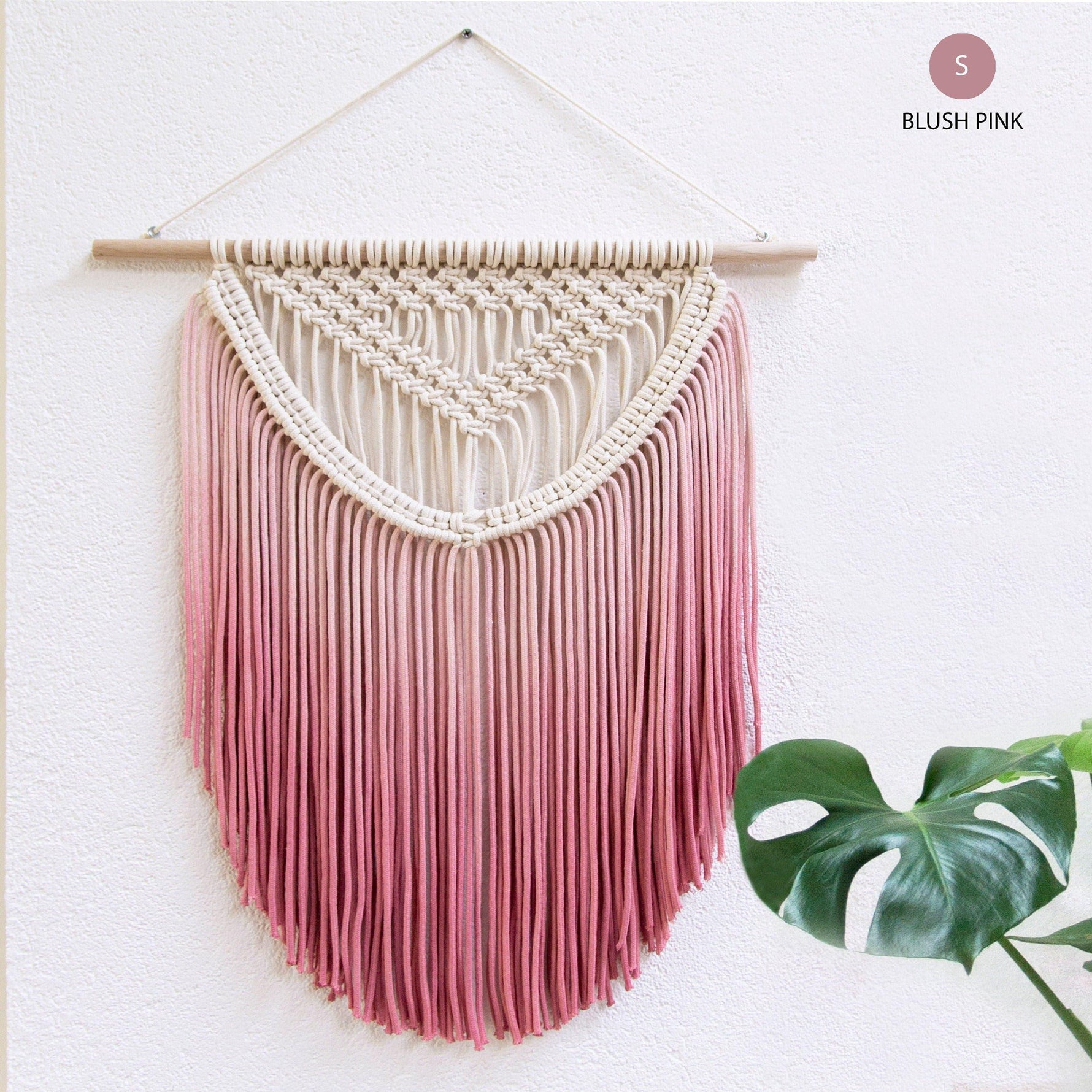 ALEXA Dyed Fiber Art Macrame