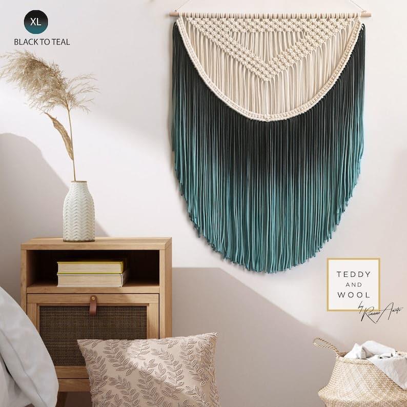 ALEXA Dyed Fiber Art Macrame