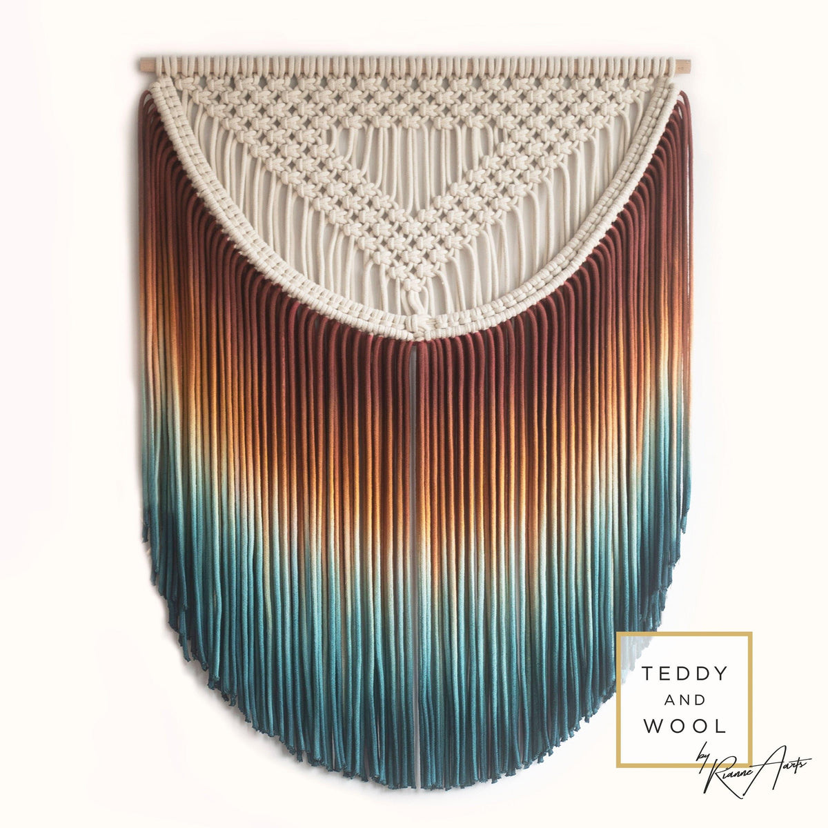 ALEXA Handmade Gradient Fiber Wall Macrame