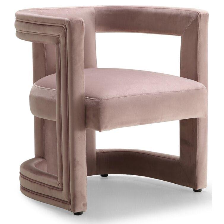 Alina Velvet Club Chair Pink