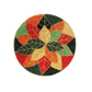 All Season Leaves Round Beaded Placemats - Set of 4 - MAIA HOMES