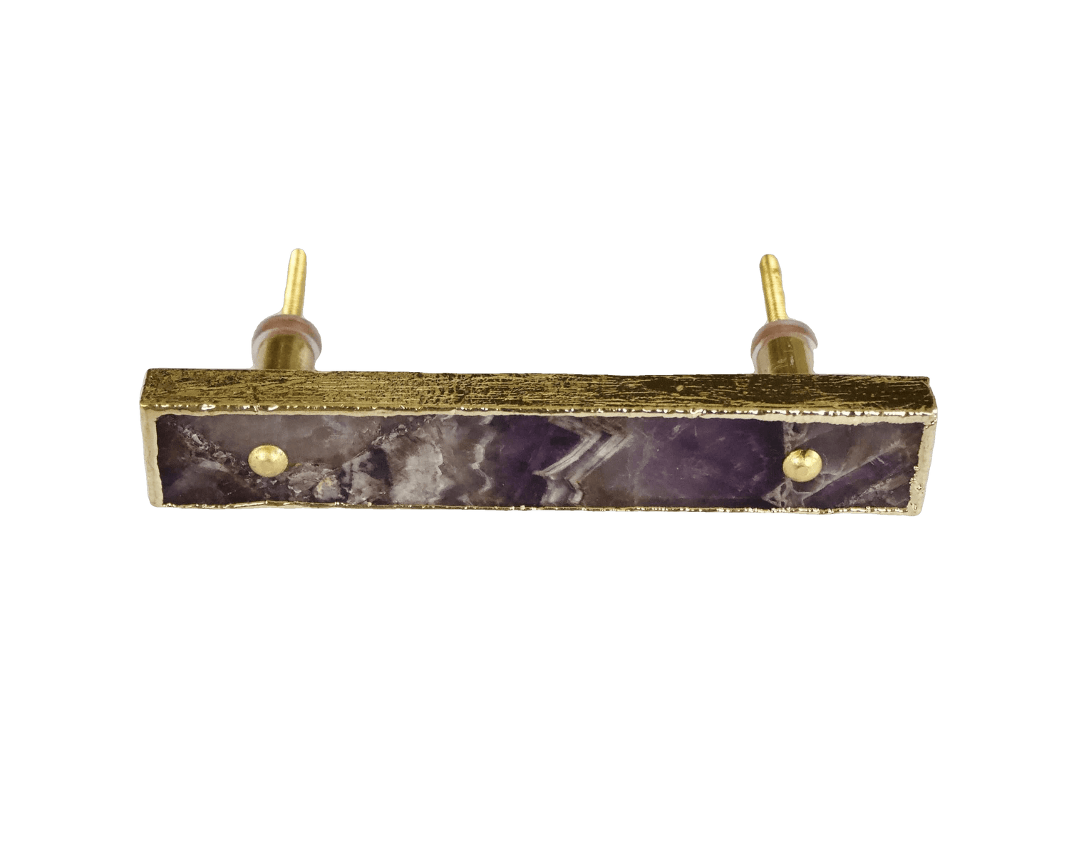 Amethyst Agate Cabinet Door Pull Handle - Set of 4