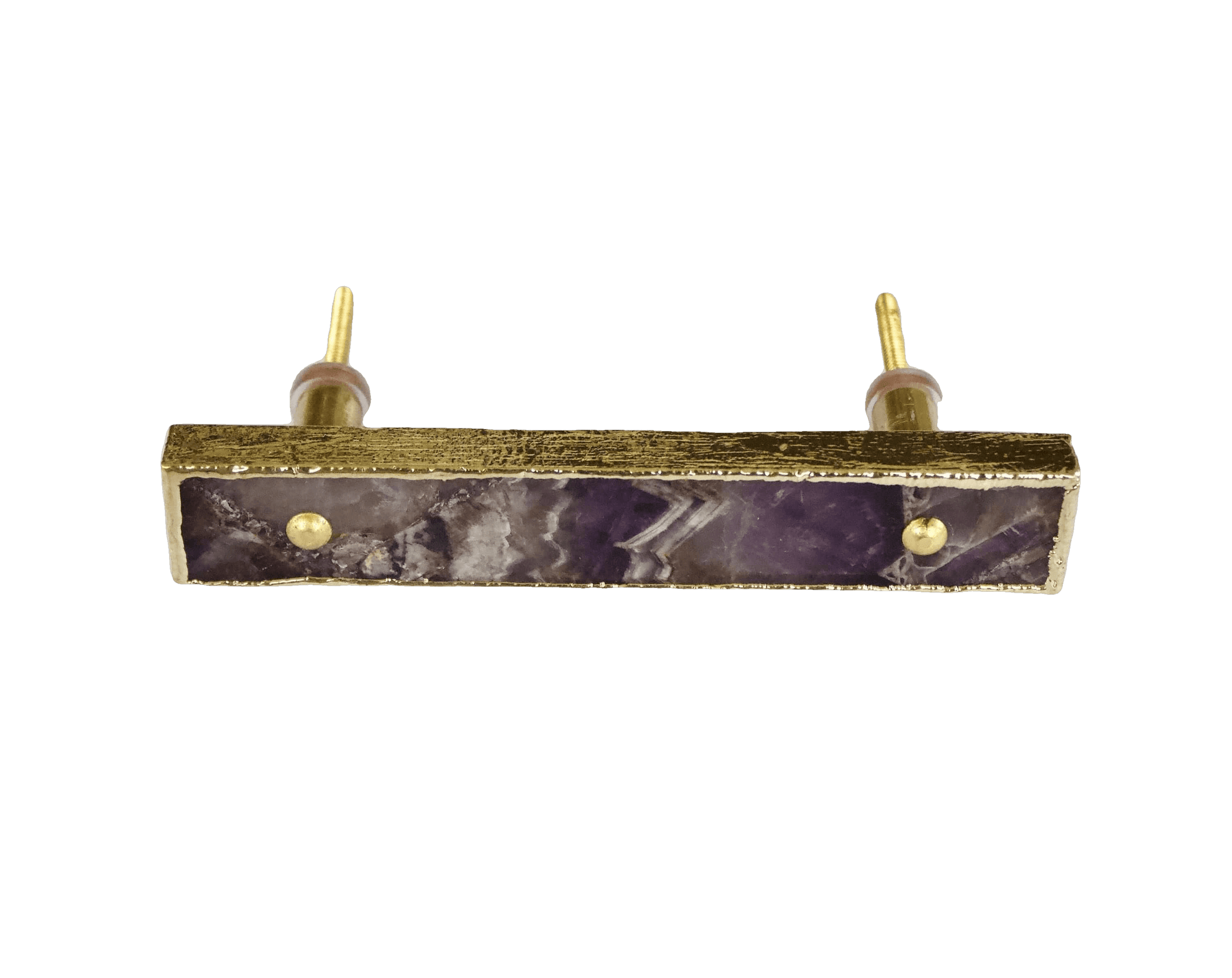 Amethyst Agate Cabinet Door Pull Handle - Set of 4 - MAIA HOMES