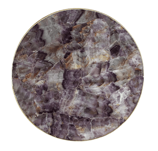 Amethyst Agate Countertop Lazy Susan Centerpiece - MAIA HOMES