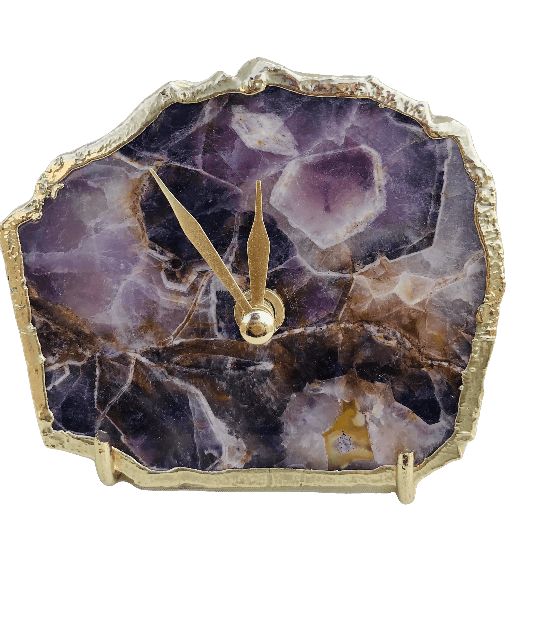 Amethyst Desk Wall Clock Rose Gold