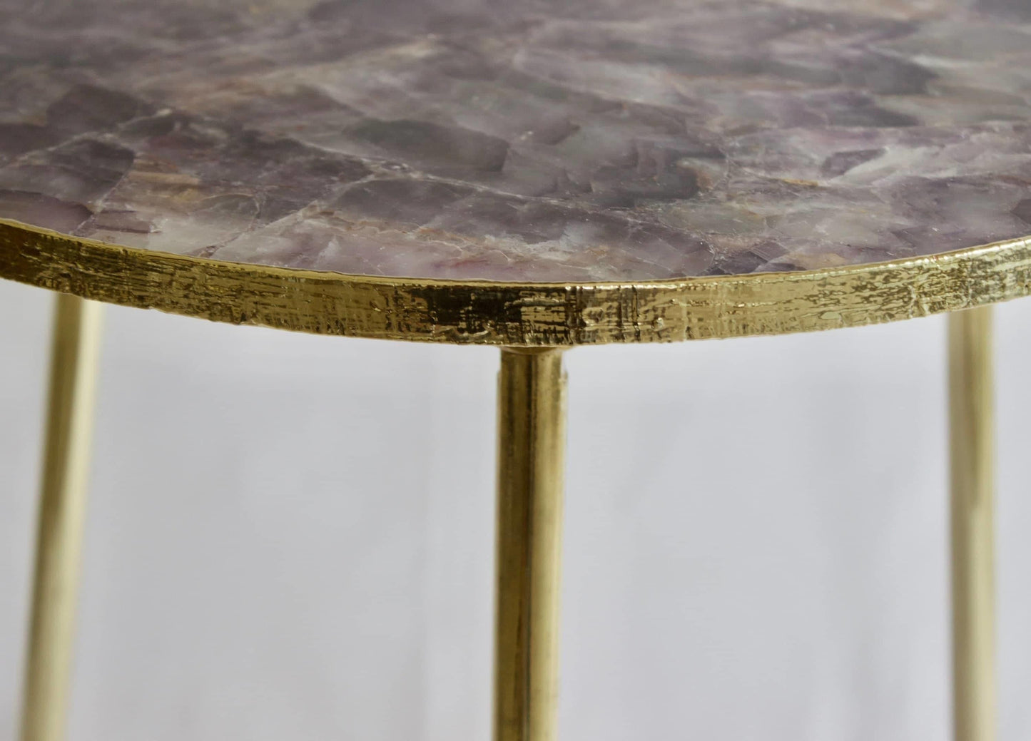Amethyst Round Coffee Side Table - MAIA HOMES
