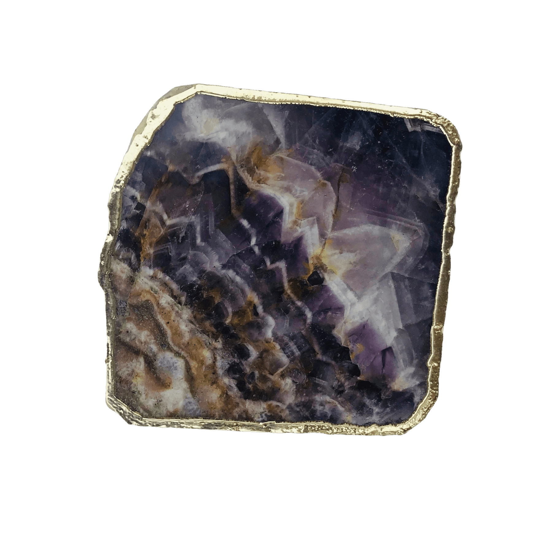 Amethyst Stone Coasters - Set of 4