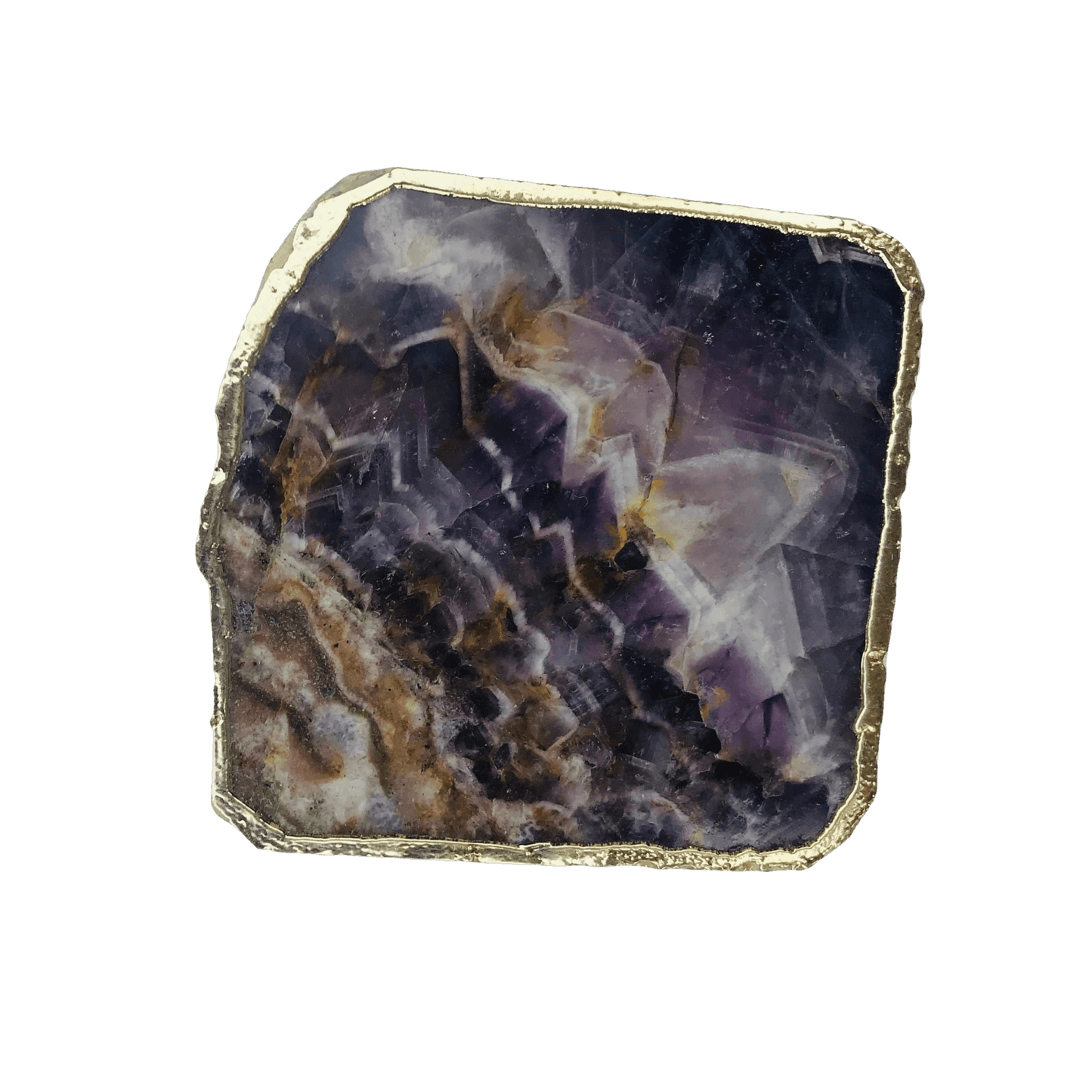 Amethyst Stone Coasters - Set of 4 - MAIA HOMES