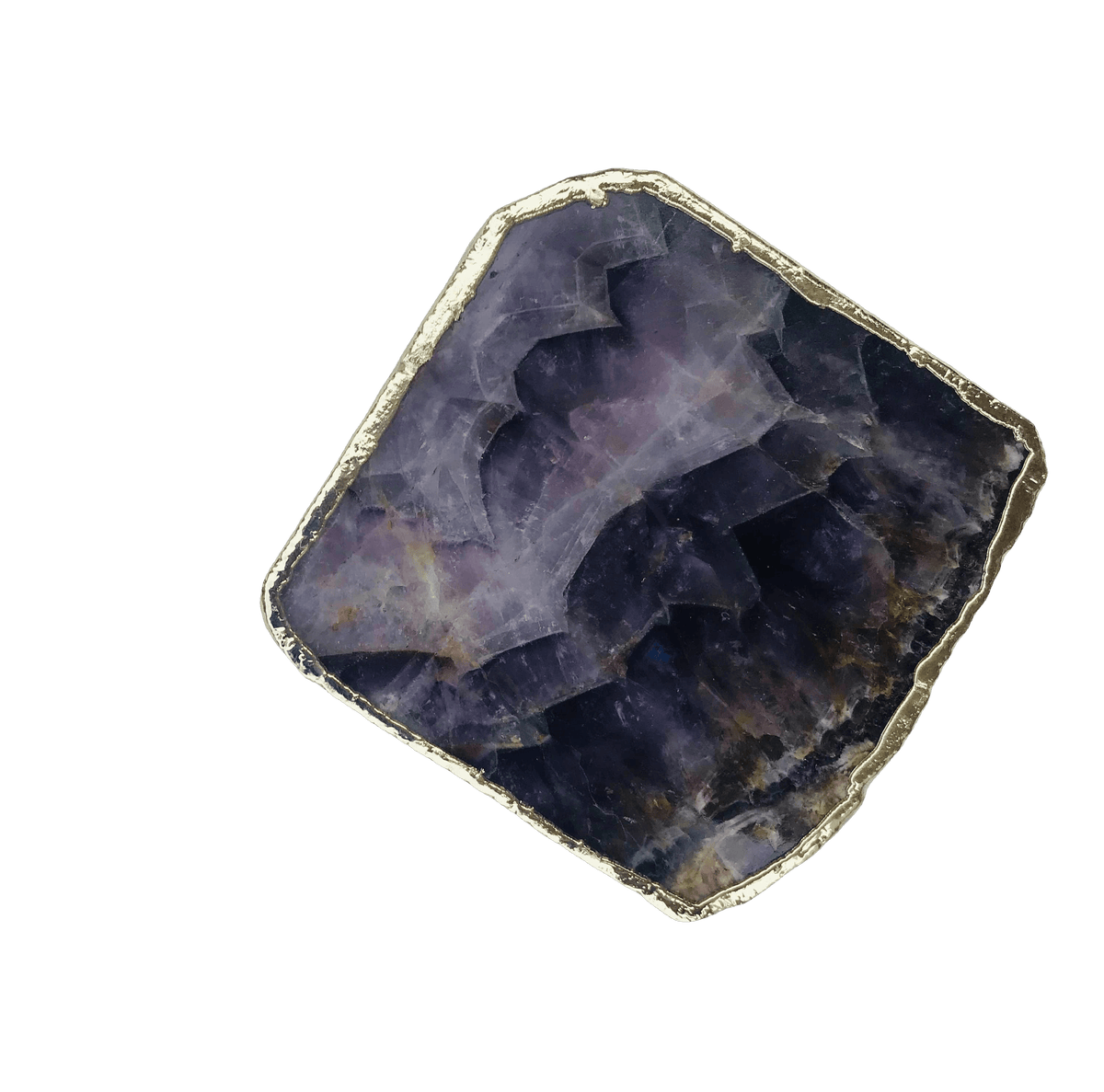 Amethyst Stone Coasters - Set of 4