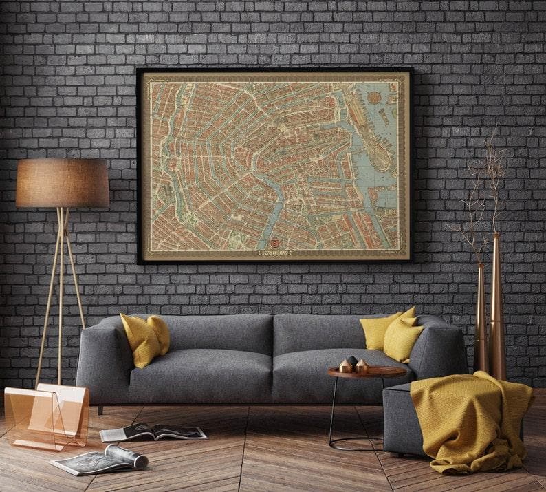 Amsterdam Map Print| Art History