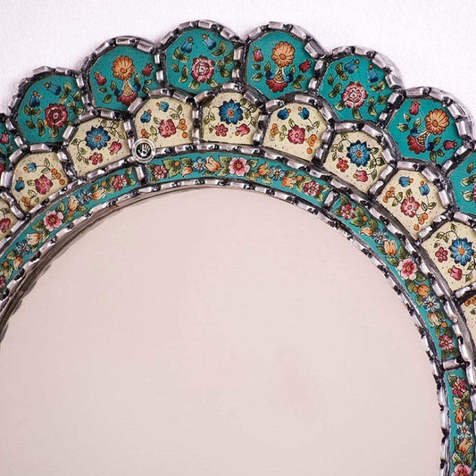 Andean Blossom Round Mirror 23.6" - MAIA HOMES