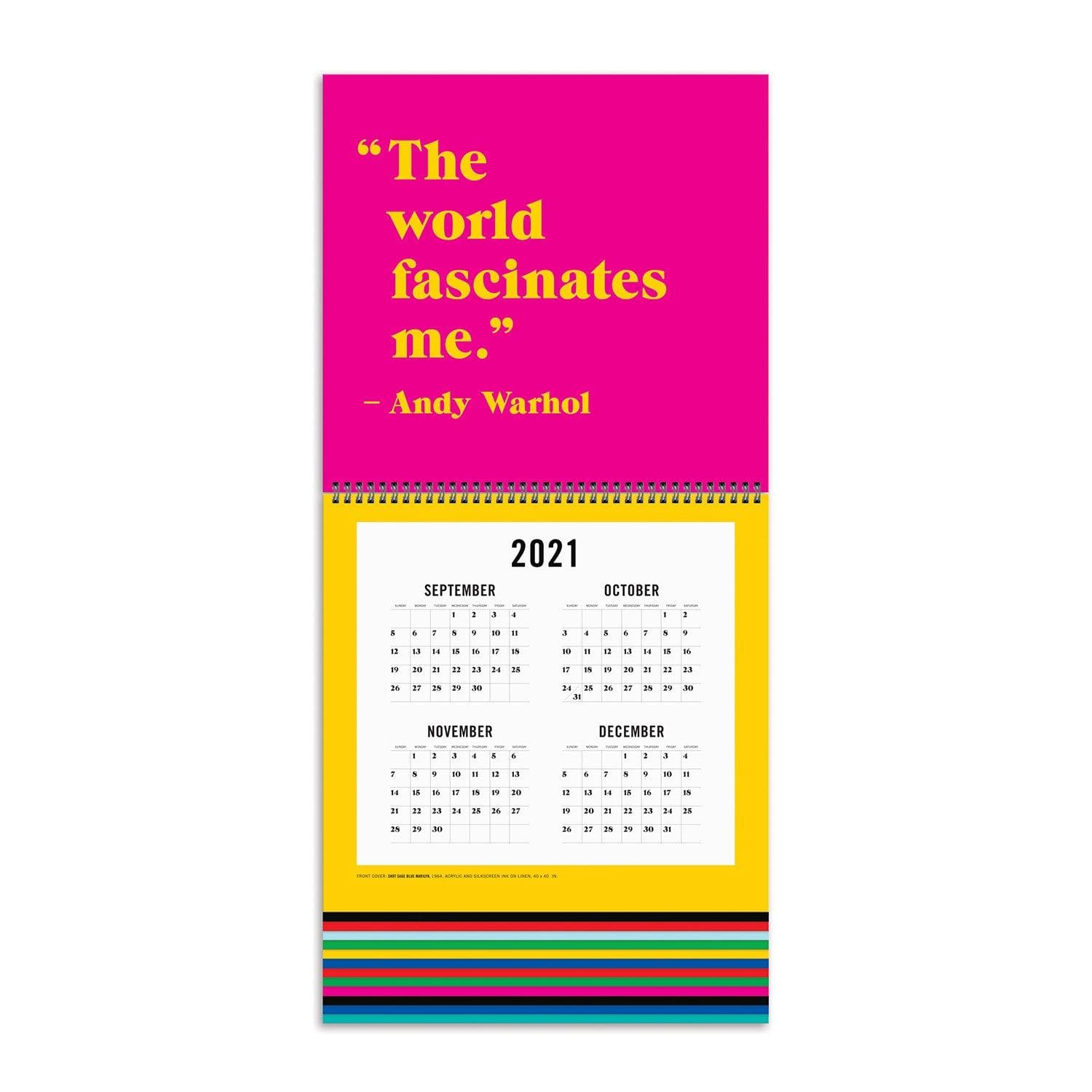 Andy Warhol 2022 Tiered Wall Calendar