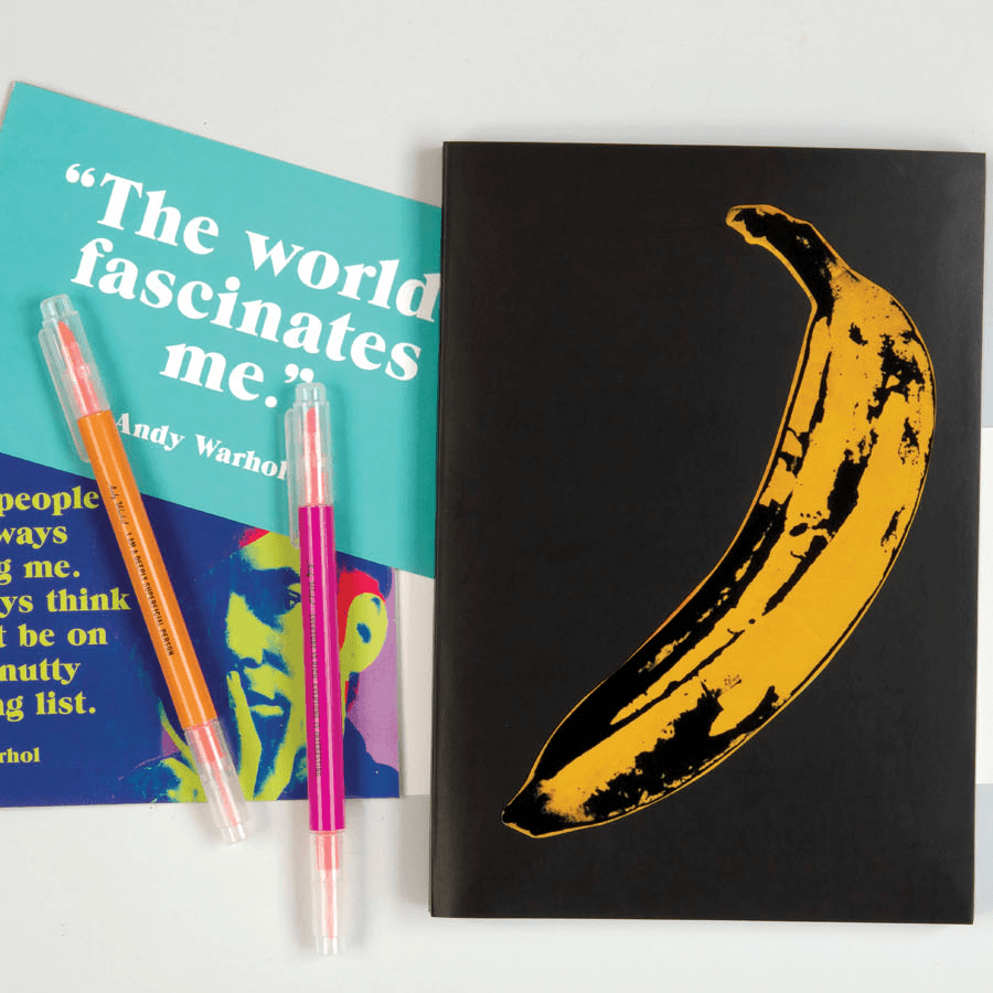 Andy Warhol Banana Journal with Postcard Set